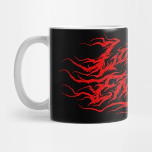 Love Your Enemies atmospheric black metal design (red) Mug